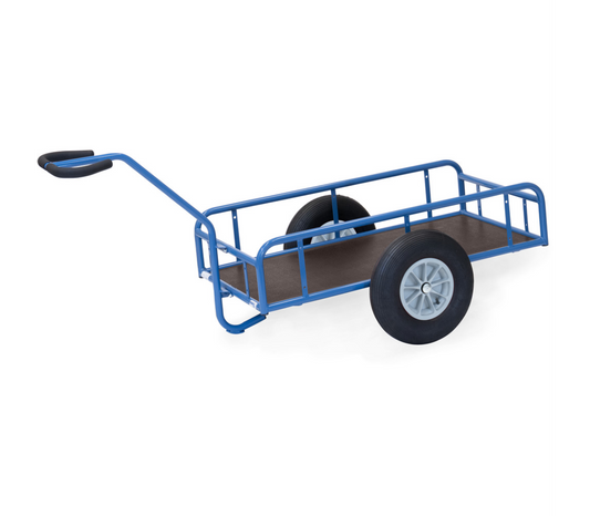 Handtrekwagen 4105L - lucht wielen - met watervast platform 1.145 x 545 mm