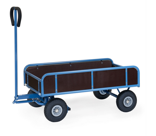 Handtrekwagen 4124P - polyurethaan wielen - laadvlak 1.145 x 645 mm