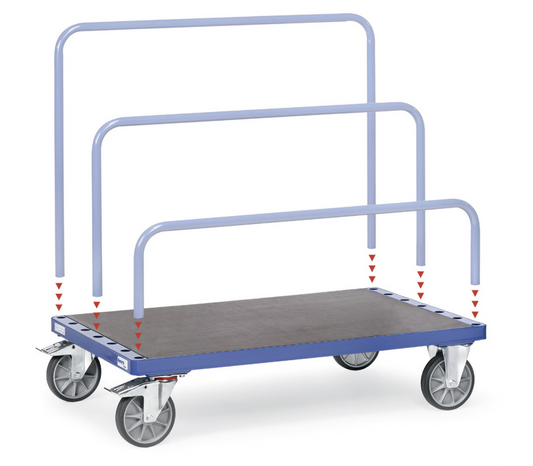 Platenwagen 4463 - zonder insteekbeugels - Laadvlak 1.200 x 800 mm - 750 kg