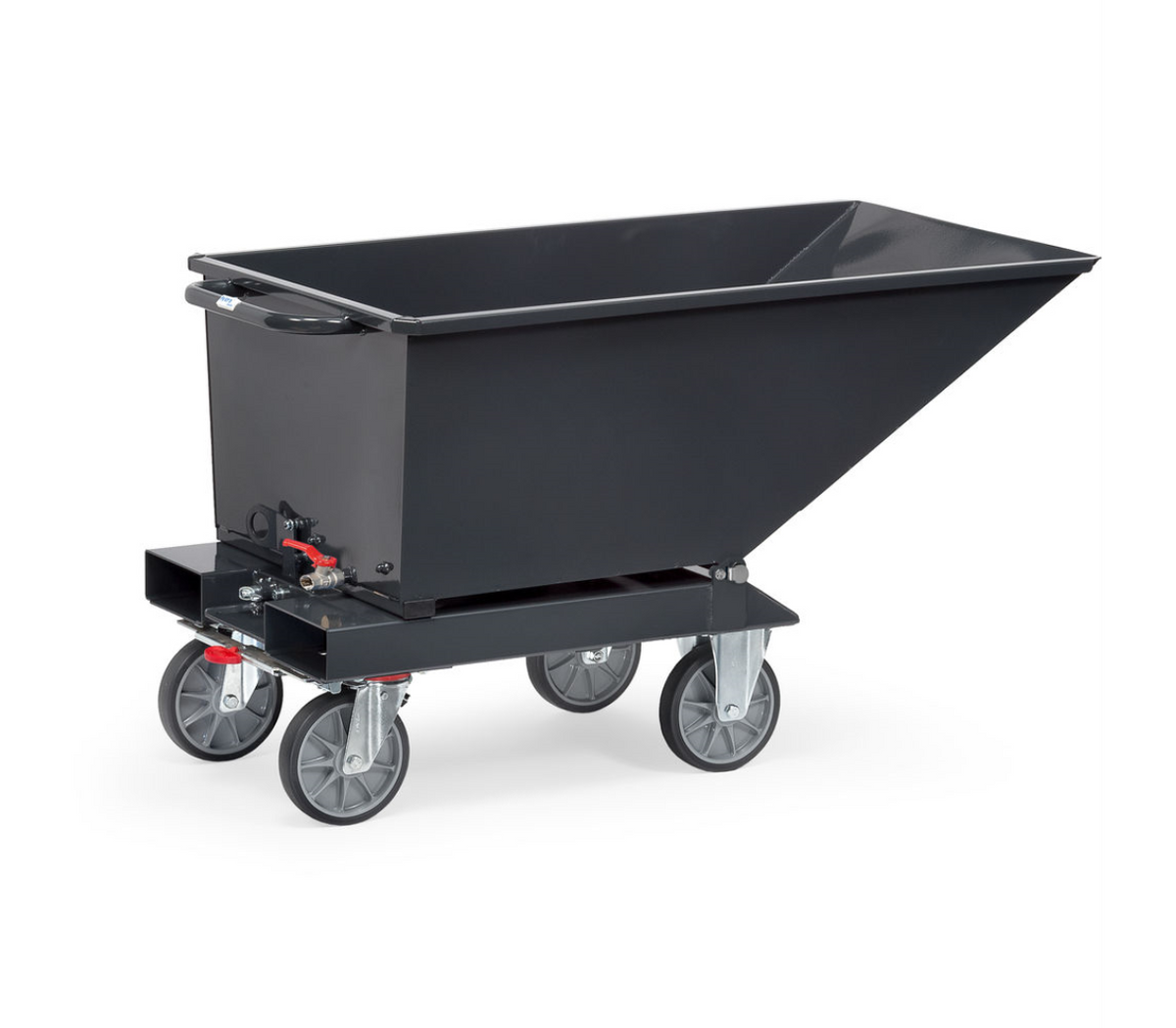 Stalen bakwagen 4701A-7016 met aftapkraan - Bakmaat 1.200 x 652 x 413 mm