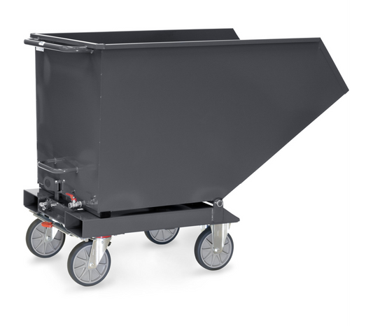 Stalen bakwagen 4703A-7016 met aftapkraan - Bakmaat 1.321 x 794 x 735 mm