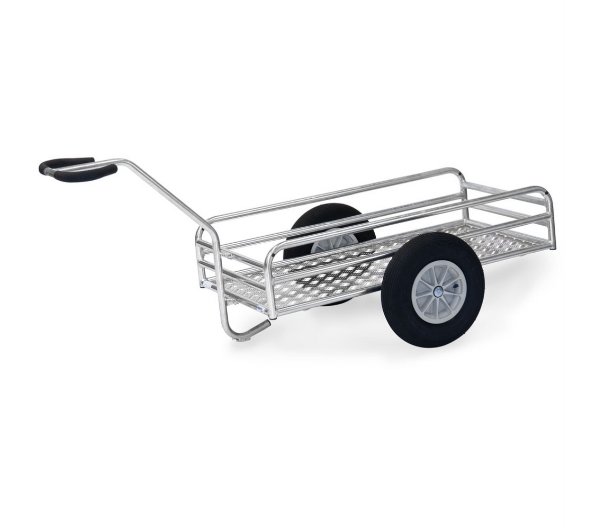 Outdoor handtrekwagen 6105L - lucht wielen - met aluminium kwintetplaat platform 1.145 x 545 mm