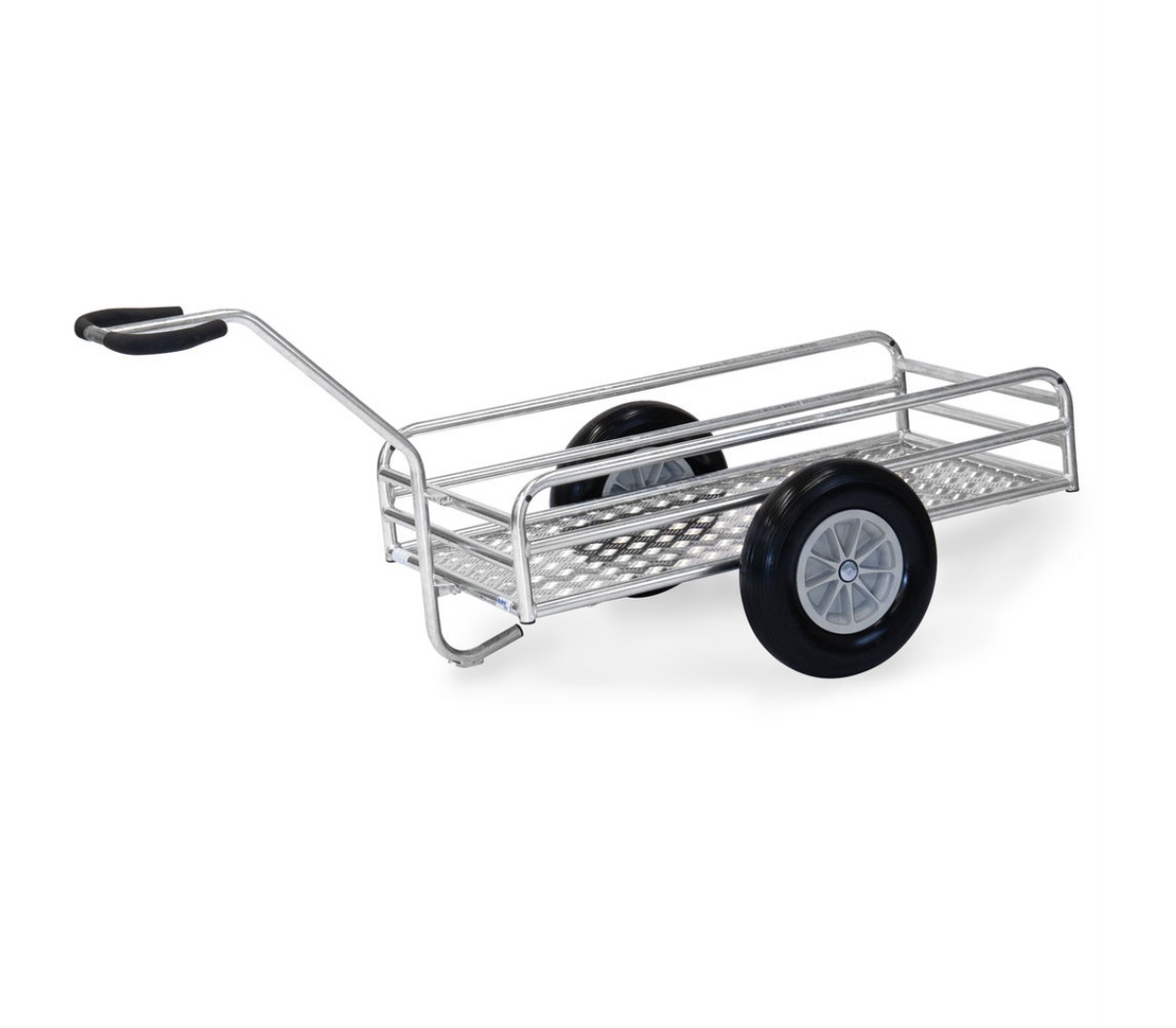 Outdoor handtrekwagen 6105P - PU-wielen - met aluminium kwintetplaat platform 1.145 x 545 mm