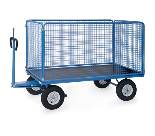 Handtrekwagen 6446LZ met trekoog - Laadvlak 2.000 x 1.000 mm