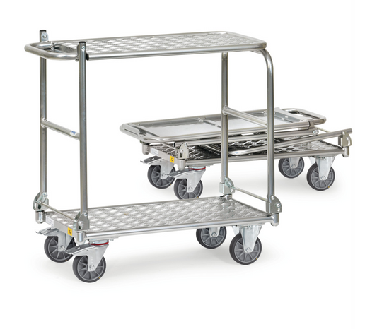 ESD-Opklapbare tafelwagen 91180 - aluminium - - Laadvlak 720 x 450 mm