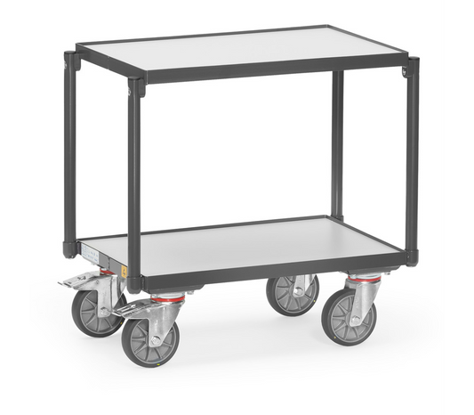 ESD-Eurobakken rolplateau - 2 etages met rand - Laadvlak 605 x 408 mm