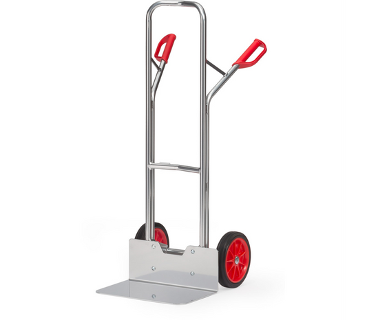 Alu steekwagen A1326V - Massief rubber wielen 260 x 56 mm
