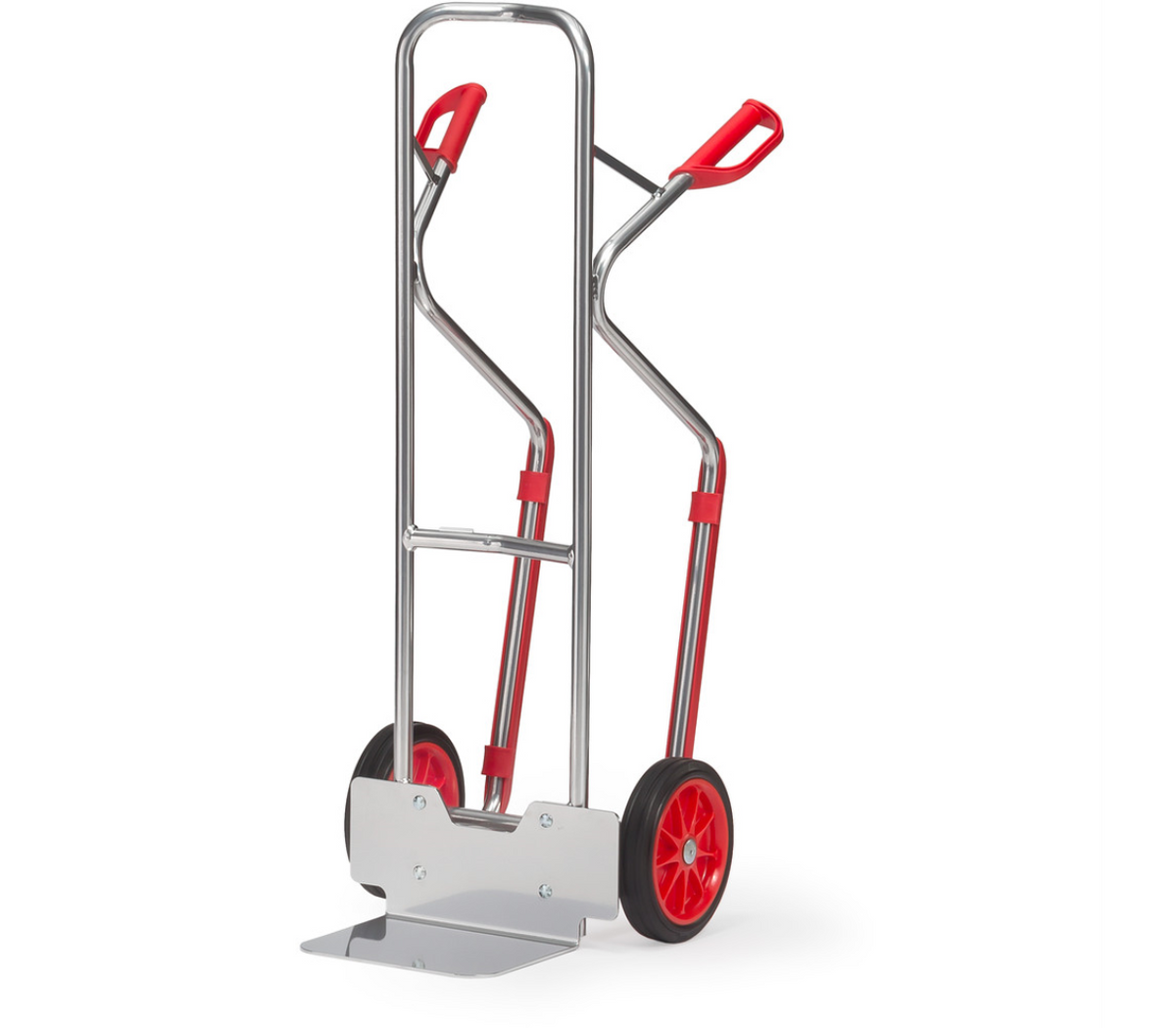 Alu steekwagen A1330V - Massief rubber wielen 260 x 56 mm