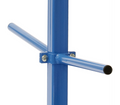 Draagarm 370 mm lang 5° met PVC slang, toebehoren, 1 set = 2 stuks, incl. bevestigingsmateriaal