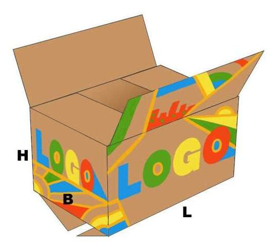 Kartonnen doos 675x585x310-7mm dubbel BC-golf-Bruin-vouwdoos  (op maat)