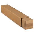 Vierkante koker deksel 126x126x750 mm (12,6x12,6x75 cm), enkelgolf