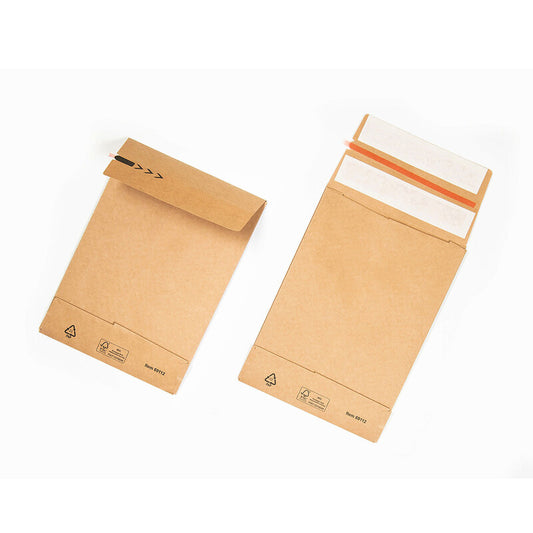 Zak met zijvouw e-Green Pocket 3 Gussets 350 + 80 x 450 mm 1 lagen Zak met zijvouw kraft 1e laag:
