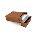 Visitekaartdoos 95 x 60 x 36 mm 290g/m2 special design kraft bruin doos met 250 stuks