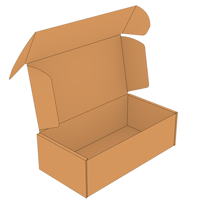 Kartonnen doos 500x500x200-4.5mm dubbel EB-golf-Bruin-postdoos  (op maat)