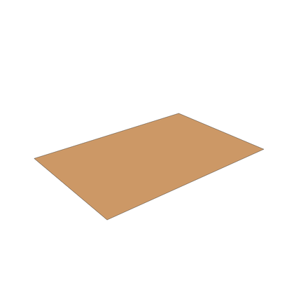 Kartonnen doos 1200x800-3mm B-golf-Bruin-plaat  (op maat)