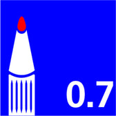 Viltstift STABILO OHP 842/40 rond F rood - afbeelding 5
