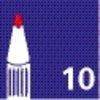 Viltstift edding 950 pasta rond 10mm zwart - afbeelding 5