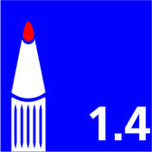 Whiteboardmarker Bic 1701 rond L rood - afbeelding 7