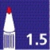Viltstift Artline 70 rond 1.5mm blauw - afbeelding 5