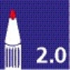 Viltstift PILOT Super SC-S M zilver - afbeelding 4